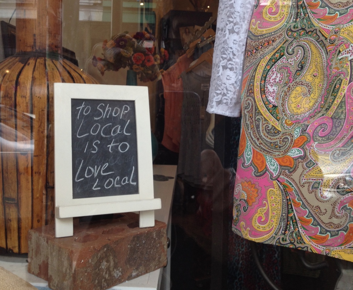 To shop local is to love local.