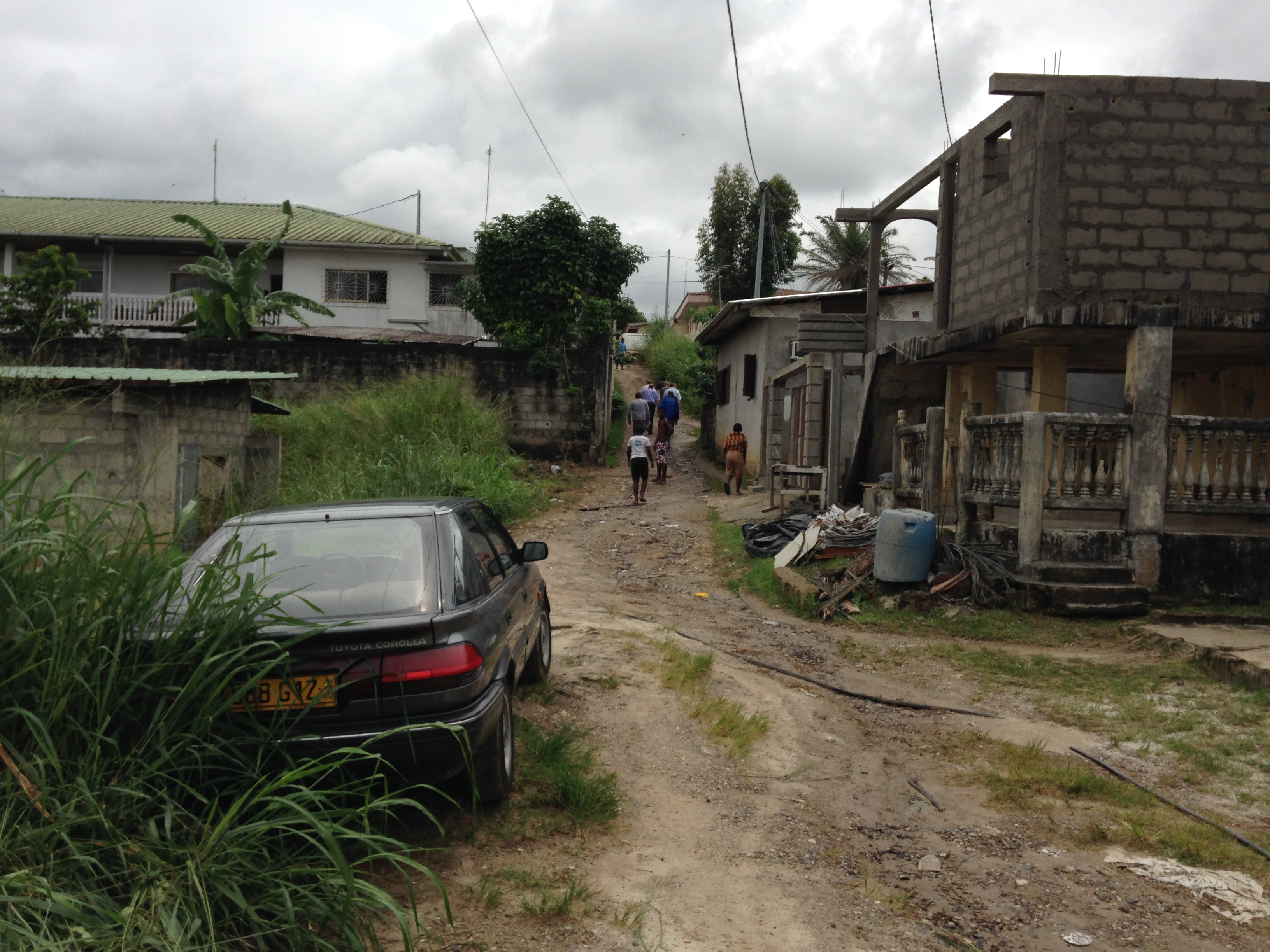 Gabon-Concrete block walls